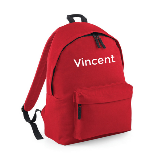 Backpack with Name - Red My Customized